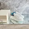 2023 new Luxurys Designer sneaker shoes women Casual shoes mens leather white platforms with black outdoor sneakers size 35-46