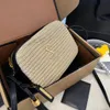 Kvinnor Tassel Raffias kamerapåse Toppkvalitet Lyxig plånbok axel messenger väskor halmväv crossbody Vanity Handväska mens helgkedja koppling tote strandsäckar