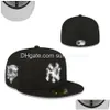 Bonés de bola Est-fitted Hats Snapbacks Hat ajustável Baskball All Team Logo Atacado Esportes ao ar livre Bordado Algodão Flat Closed Bea Dh9Sz