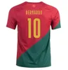 Ny 2024 CR7 Soccer Jerseys 24 25 Ronaldos Joao Felix Ruben Dias Football Shirt Bernardo B. Fernandes Portugal Silva Camisa de Futebol Joao Cancelo Men Kids Kits