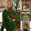 Decorative Flowers Artificial Flower Door Hanger Seasonal Welcome Porch Decor Art For Christmas Tree