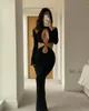 Casual Jurken 2023 Modetrend Eendelige Sling Feestjurk Vintage Dames Zwart Sexy