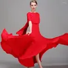 Vestuário de palco 2023 Vestido de dança moderna feminino Roupa de valsa Vestidos de noite Roupas de grife Roupa de dança de salão Traje de performance JL2708