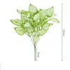 Fleurs décoratives plantes artificielles mettre un tas de feuilles de pastèque en plastique vert rodéo plante à feuilles persistantes Floral balcon jardin décor
