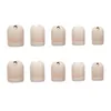 Faux Ongles Femme Clair Doux Style Court Paragraphe Manucure Gagner Du Temps Ongles