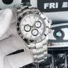 Mężczyzn Day Data Watch Ceramic Rame Automatyczny ruch mechaniczny zegarki z wodoodpornym projektantem ze stali nierdzewnej Paski na rękę męskie