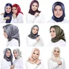 Sciarpe Donna Fascia in raso di seta 90cm Solido Fazzoletto da collo Sciarpa Hijab Donna Scialli quadrati Testa Sciarpe Donna Casual