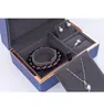 Smyckeslådor LED Light Organizer Case Ring Halsband Armband Earring Set Box Wedding Storage 230621