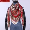 Cachecóis Padrão Cachecol Grosso Hijab Para Mulheres Envoltório Xale Luxo Fallow Alto Designer Marca Qualidade Estampado Quadrado Feminino