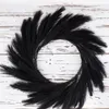 Flores decorativas Faux Pampas Grass Wreath para puerta delantera 22 ''-23.6" Large Modern Boho Home Decor Fake Farmhouse Garland