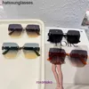 2023年春New Fashion H Family Frameless Sunglasses Men's and Women's Sunglasses Two for one 3u0k