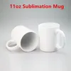 11oz White Sublimation Mugs Blank Ceramic Mugs Ceramic Coffee Mugs Sublimation Blanks Classic Cup for Coffee Milk Hot Cocoa Tea Latte for DIY JN16