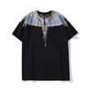 Mb Trendy Marcelo Classic Black and White Yin Yang Water Drop Wings Feather Short Sleeve Men's Women's T-shirtab75 9