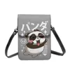 Evening Bags Panda Love Shoulder Bag Bear All Things Gift Funny Mobile Phone Leather Streetwear Woman