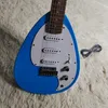 Özel Phantom Hutchins Brian Jones Vox Gözyaşı Damla İmza Mavi Elektrikli Gitar Tek Bobin Pikapları Beyaz Pickguard Tremolo Köprüsü Vintage Tuner