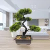 Dekorativa blommor grön dekor liten falsk prydnad bonsai träd dekorera konstgjorda växter hem inomhus skrivbord abs