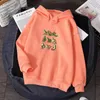 Kvinnors hoodies harajuku hoodie roligt för kvinnor ullzang söt koreansk stil höst vinter tröja flickor kawaii 90 -talet