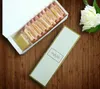 Emballage cadeau imprimé floral long macaron coffret cadeau lune gâteau-boîte carton présent emballage pour biscuits faveurs de mariage boîtes de bonbons dh9733