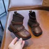 Sapatos esportivos meninas meias cano alto botas infantis tornozelo moda princesa bebês meninas crianças couro rasteiras 21-35