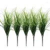 Decorative Flowers 1pc Artificial Grasses Plants Fake Bushes Shrubs Wheat Grass Greenery For House Plastic Garden Office Indoor Decor