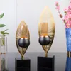 Candle Holders Light Luxury Leaf Holder Home Decoration Table Restaurant Dinner Wedding