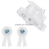 Decorazione per feste Baby Shower Fascia Fiore Pancia Cintura Mamma per essere papà Cor Pulsante Spilla Gender Reveal Kit Drop Delivery Home Garden Festive Dh9D2