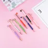 Kawaii Girl Glitter Crystal Pen Student Gel School Supplies Office Metal Signature Quality Writing Tool Ballpoint