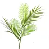 Decorative Flowers 94cm 5 Forks Large Artificial Palm Tree Fake Plants Tropical Plastic Leaves Big Branches For Home Garden Outdoor Decor