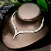 Necklace Earrings Set Fashion Elegant 4 PCS Bracelet Ring For Noble Luxury Women Bridal Wedding Party Show N-1912