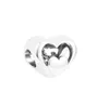 Fits Pandora Bracelet 925 Sterling Silver Openwork Heart & Script Charm Beads for Women DIY Jewelry Making Gift Valentines 2023 New