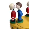 Novelty Items Vintage west german dolls Bluetooth music box couple kissing carousel working Home Decoration Valentine's Day Gift 230621