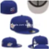 Casquettes de baseball Chapeaux ajustés Toute l'équipe Logo Designer Snapbacks Broderie Hip Hop Noir Blanc Flat Peak Fl Taille Fermé Coton Baseball Fottb Dhfph