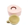 Moules de cuisson 3D tasse forme thé formes pour bougie Przy Silicone moule Fondant gâteau savon arôme bricolage à la main décoration de la maison artisanat outil