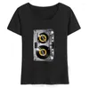 Kobiety nowatorskie koszulki DJ DJ Koszulka Kobieta Herren Fotodruck MC Music Disco Modna T-shirt Vintage White Tops Tees