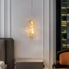 Pendelleuchten Postmodern Luxus Kristall Kronleuchter Kleine Einzelkopf Schlafzimmer Nachttischlampe Einfaches Wohnzimmer Dekorativ