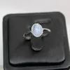 Cluster Rings AKAC 925 Sterling Silver Natural Blue Lace Agate Adjustable Ring Approx7 9mm Send Randomly Wholesale