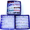 Oorknopjes Fabriek 20paren/partij Kleine Eenvoudige Leuke Glanzende Strass Plastic Stick Set