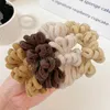 Kobiety Solid Color Ręcznik Scrunchie gumowe opaski kucyk Uchwyt Elastyczne opaski do włosów Korea włosy