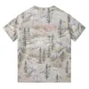 Marka Męskie koszule projektanci liter g T-shirt atrament druk Tree krótkie rękawowe tee swobodne luźne polo damskie pary ubrania na wysokim ulicy Top