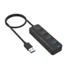 USB3.0 Hub Multi-Function Dock Station 5Gbps USB 3.0 Adapter 4 i 1 Game High Speed ​​Plug and Play Splitter