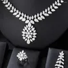 Necklace Earrings Set GODKI Delicate UAE 4pcs Bridal Zirconia Sets For Women Wedding Party Dubai Nigeria CZ Crystal Jewelry Gift