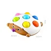 Giocattolo di decompressione Baby Montessori Soft Fidget Sensory Toy Hedgehog Simple Dimple Tactile Development Finger Exercise Board Toy For Baby 0 36 Months 230625