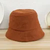 Bonnets mode décontracté seau chapeau pêcheur couleur unie Style extérieur pour femmes filles année présente cadeaux de saint valentin