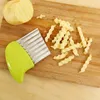 1pc Stainless Steel Potato Cutter, French Fries Cut, Potato Wave Knife, Kitchen Gadgets, Corrugated Knife, Kitchen Tool