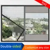 Transparente Vorhänge, anpassbare Größe, Anti-Moskito-Fensterschutz, selbstklebendes Moskitonetz, Sommer-Insektenschutz-Tür-Moskitonetz für Fenster, 230625