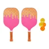 Squashrackets Draagbare Pickleball Paddle Set Inclusief 2 Rackets 4 Ballen met Comfort Grip Professionele Rackets voor Buitensport Heren Dames 230621