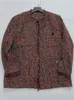 Kurtki damskie damskie kurtka 2023 jesień i zimowy krawędź brzegowa tweed asortowany kolor z kieszeniami
