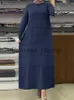 Casual klänningar muslimska mode hijab klänningar för kvinnor överdimensionerade mantel Mellanöstern abayas zanzea kalkon kaftan isamiska ramadan arabiska vestidos x0625