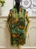 écharpe longue pour femme écharpes 100% cachemire matière fine et douce vert imprimé fleurs taille 180cm - 65cm