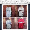 Erkek Tişörtler Artık Sto Rastgele Sayı Yaz Mektubu Nakış Beyzbol Plus Tişört Tişört Hip Hop Kısa Kollu Gömlek Top J230625